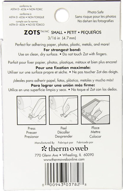 Thermoweb Zots Clear Adhesive Dots, 3/16-Inch-by-1/64-Inch Thick - Image 2