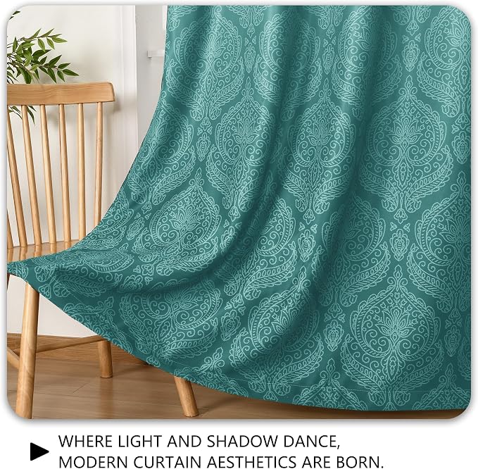 DWCN 100% Blackout Curtains for Bedroom 54 Inch Long - Image 7
