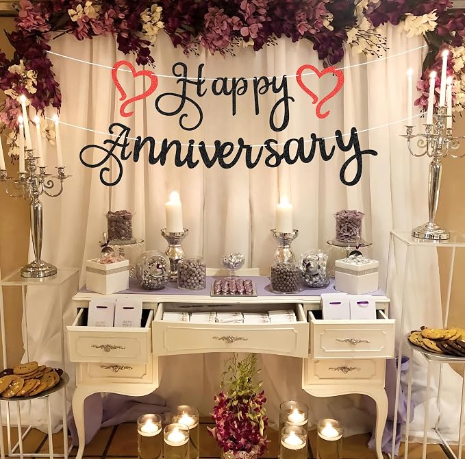 Pre-Strung Happy Anniversary Banner - Image 6