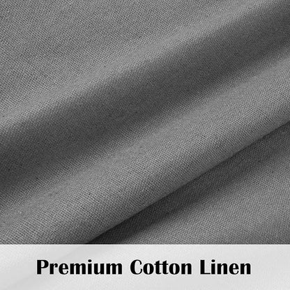 Boho Kitchen Curtains 36 Inch Length, Farmhouse Cotton Linen Tier Curtains - Image 5