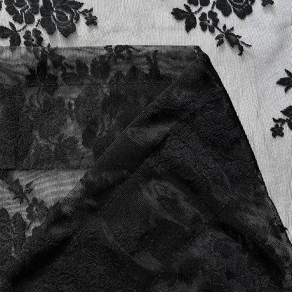 Kotile Short Black Lace Curtains - Image 9