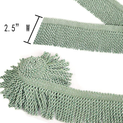 BEL AVENIR Bullion Fringe Trim Curtain Fringes 10 Yard x 2.5 Inches Sewing | - Image 3