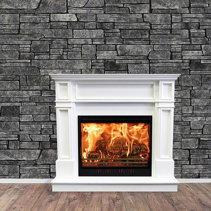 VitalCozy 15 x 10ft Gray Brick Wall Backdrop Fabric Brick Photo Background | - Image 3
