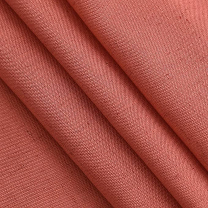 Coral Linen Curtains 108 Inches Long 2 Panels Set Back Tab Loop Pocket Light - Image 5