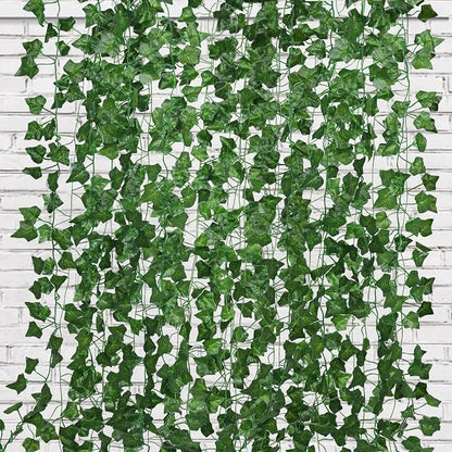 RECUTMS Fake Vines 24 Pack 173 FT Artificial Ivy Leaves Wall Decor Leaf Plants by RECUTMS