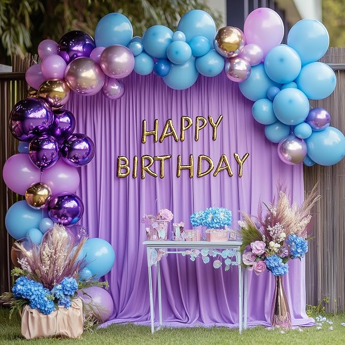 Lavender Purple Backdrop Curtain - Image 5