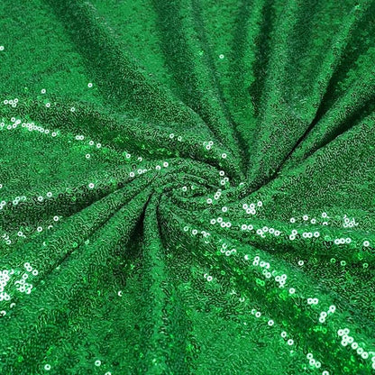 Eternal Beauty Green Sequin Backdrop Curtains, 2 Panels 2x8FT | 3mm Sparkle - Image 7