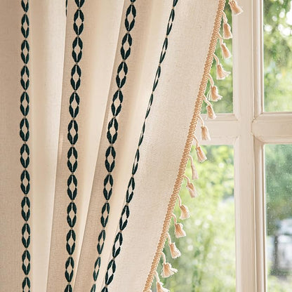 Sutuo Home Boho Curtains 108 Inches Long, Bohemian Drape - Image 7