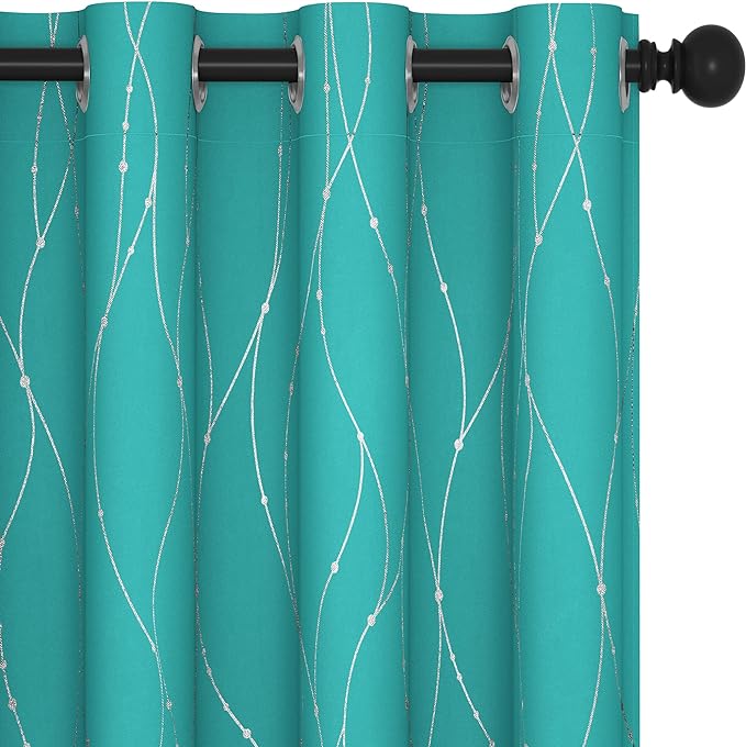 Deconovo Living Room Curtains 108 Inch Long, Thermal Insulated, Room Darkening by Unknown