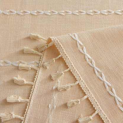 Sutuo Home Boho Curtains for Bedroom Dining Room Kitchen, Light Filtering Linen - Image 5
