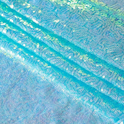 Sugargirl Mermaid Blue Sequin Backdrop Curtain 2 Panels 2FTx8FT Glitter Mermaid - Image 4