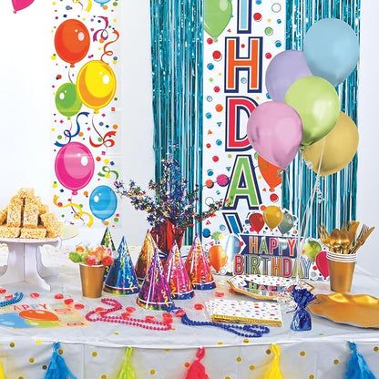 Beistle Blue Metallic Wrapped Balloon Weights, Centerpieces and Table Décor - Image 6