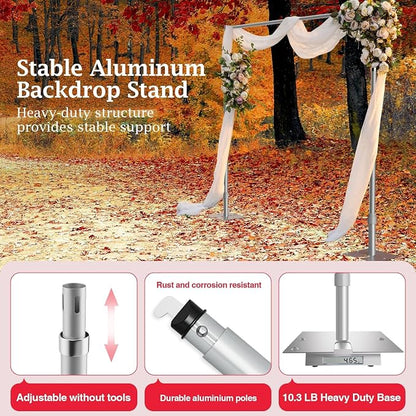 EMART 12x10ft Heavy Duty Backdrop Stand Frame - Image 5