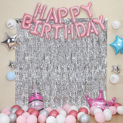 3 Pack Wave Silver Tinsel Curtain - Image 6