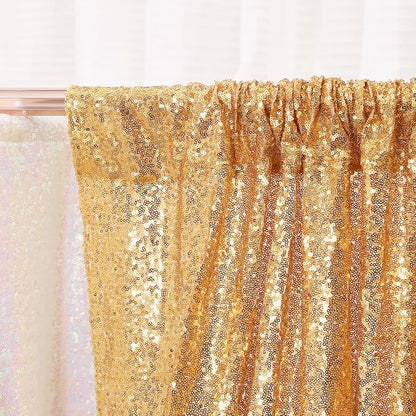 Poise3EHome Gold Sequin Backdrop, 20Ft x 10Ft Glitter Photography Background - Image 4