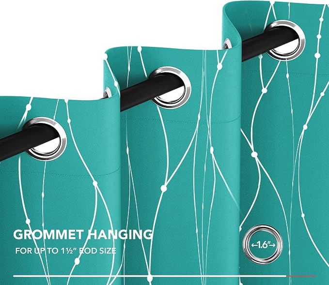 Deconovo Living Room Curtains 84 Inches Long, Thermal Insulated, Room Darkening - Image 6