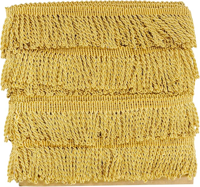 12 Yards Fringe Trim Curtain Fringes 2.5 Inch Wide Fabric Trims Tassel by SUMERSHA