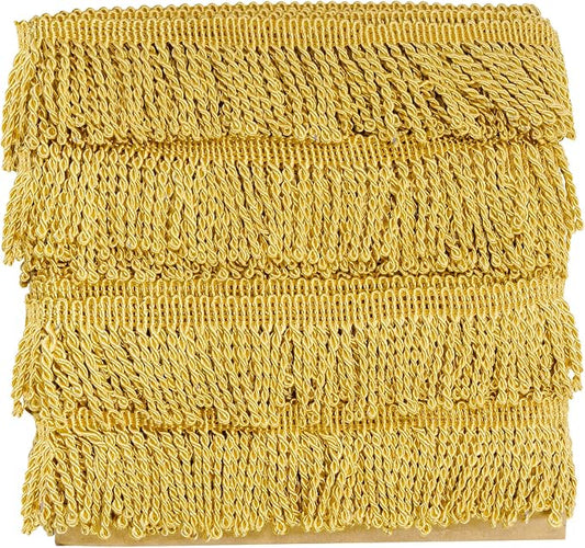 12 Yards Fringe Trim Curtain Fringes 2.5 Inch Wide Fabric Trims Tassel by SUMERSHA