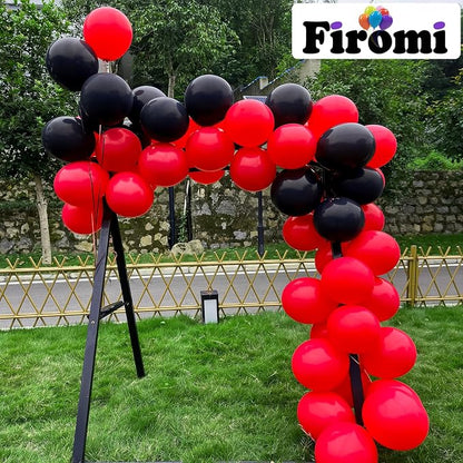 Firomi Matte Latex Red Balloons 12-inch 100 Pack | Thicken Big Helium Round Red - Image 5