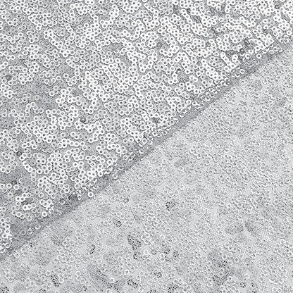 Sugargirl Silver Sequin Backdrop Curtain 4 Panels 2FTx8FT Glitter Silver - Image 8