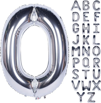 Letter Balloons 40 Inch Giant Jumbo Helium Foil Mylar Silver O | by Exquisitehighqualitypartydecorationstomeetyoureveryneed%EF%BC%81