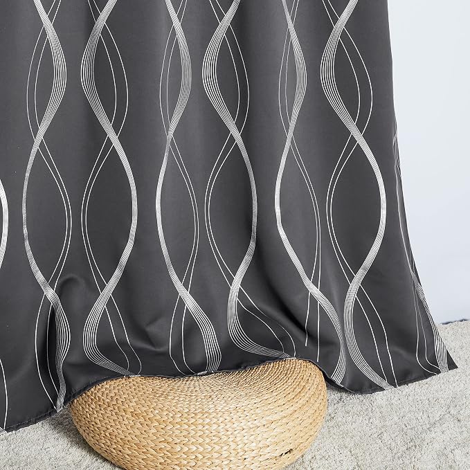 NICETOWN Bedroom Small Blackout Curtain Panels, 42 by 48 Inch, Window Treatment - Image 5