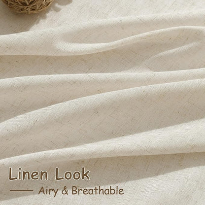 Birch Beige Linen 144 Inch Curtains - Image 4