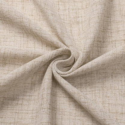 Tollpiz Linen Curtain Living Room Rod Pocket Semi Sheer Curtains Burlap Light - Image 9