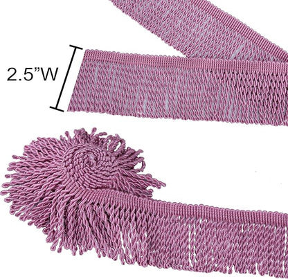 BEL AVENIR Bullion Fringe Trim Curtain Fringes 5 Yard x 2.5 Inches Sewing | - Image 2