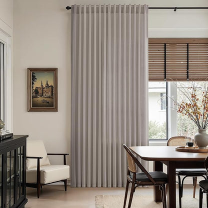 Stone Grey Linen Curtains 112 Inches Long - Image 6