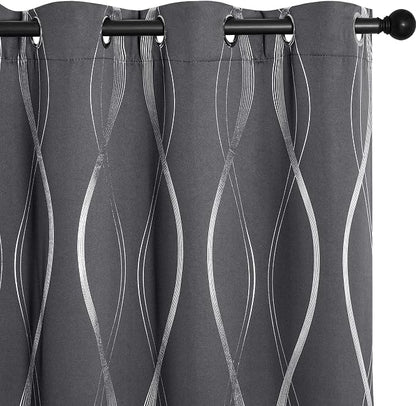 NICETOWN Bedroom Small Blackout Curtain Panels, 42 by 48 Inch, Window Treatment by NICETOWN