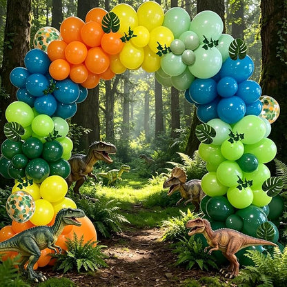 142pcs Dinosaur Balloon Arch Kit, Birthday Shower Party Decor - Image 8