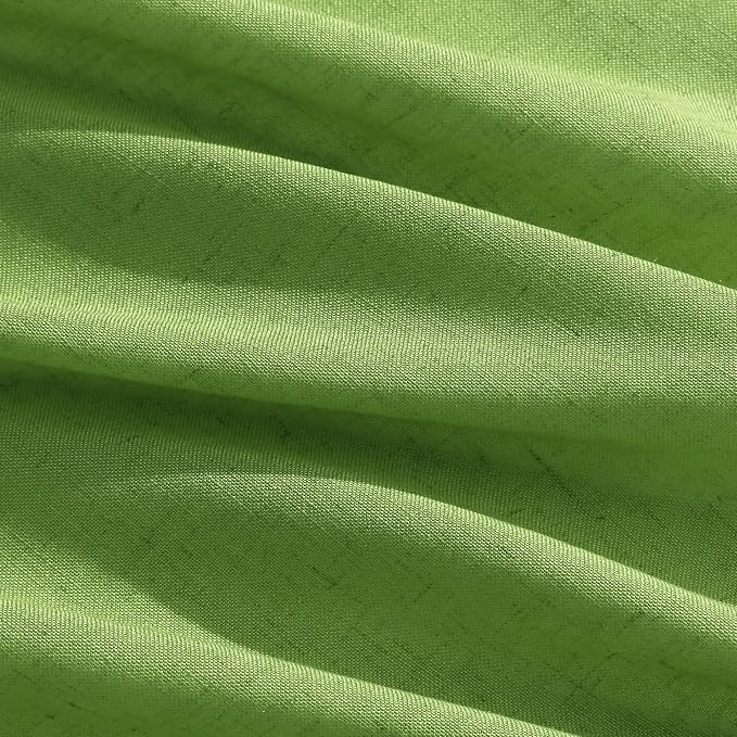 Lime Green Curtains 63 Inches Long 2 Panel Sets - Image 5
