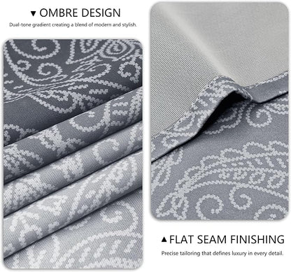 DWCN Grey Full Blackout Curtains - Image 9