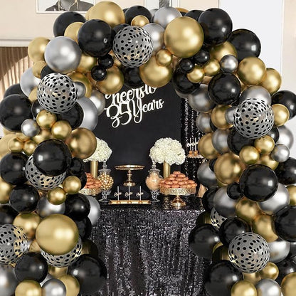 Amandir 153pcs Black Balloons Arch Garland Kit Different Sizes | 18 12 10 5 - Image 7