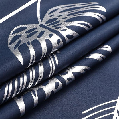 Navy Blue Blackout Curtains 102 Inches Long, Grommet Curtains - Image 8