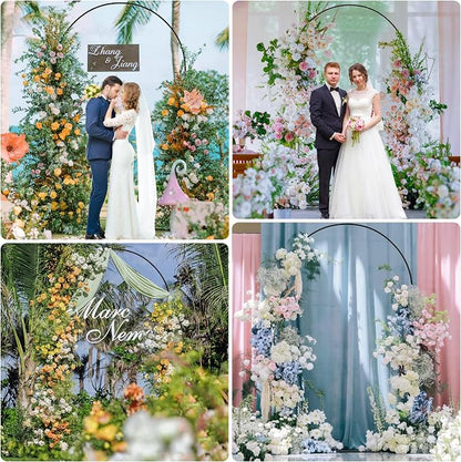 8FT Arch Backdrop Stand Black Metal Wedding Arch Backdrop Stand | Metal - Image 6