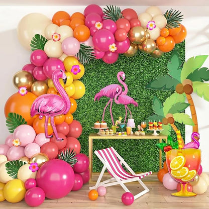 178Pcs Tropical Balloons Arch Garland Kit Luau Party Decorations | Aloha by OUDDYLIFE