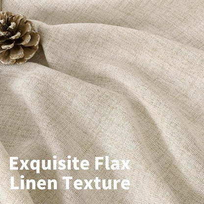 YoungsTex 108 Inches Long Linen Curtains 2 Panels Set, Floor Length Drapes - Image 4