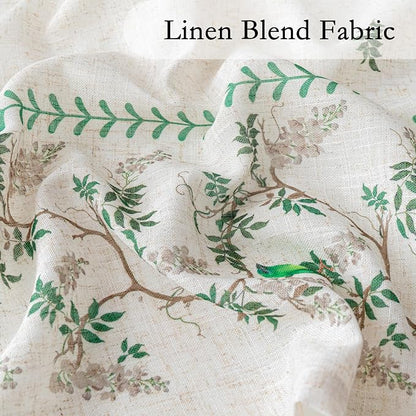MYSKY HOME Boho Linen Blend Curtains 84 inches Long - Image 2