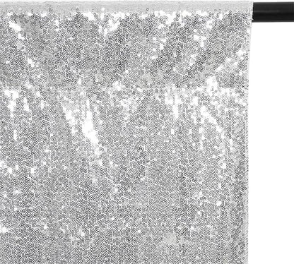 Eternal Beauty Silver Thick 3mm Sequin Backdrop 10x10 Ft - Image 4