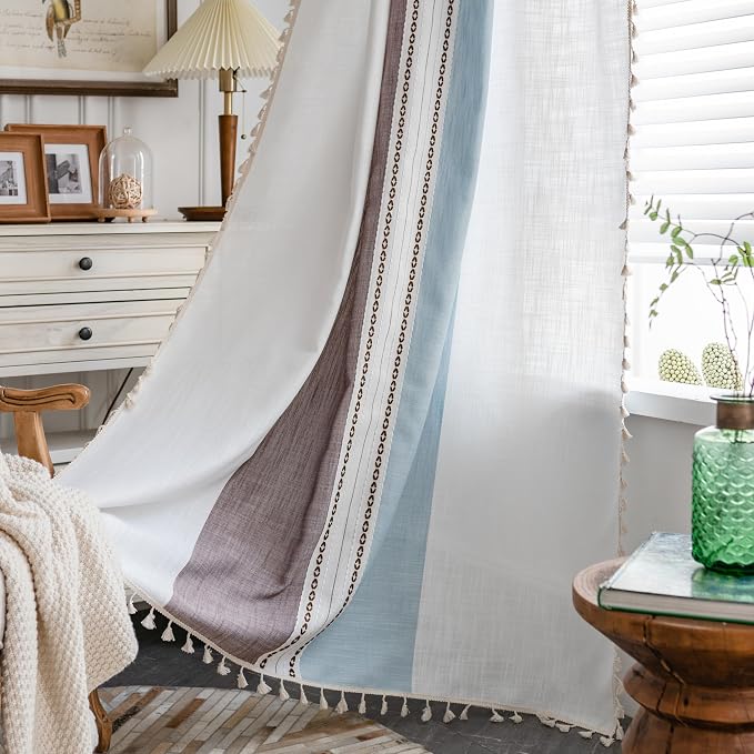 Sutuo Home Boho Curtains 84 inch by SutuoHome