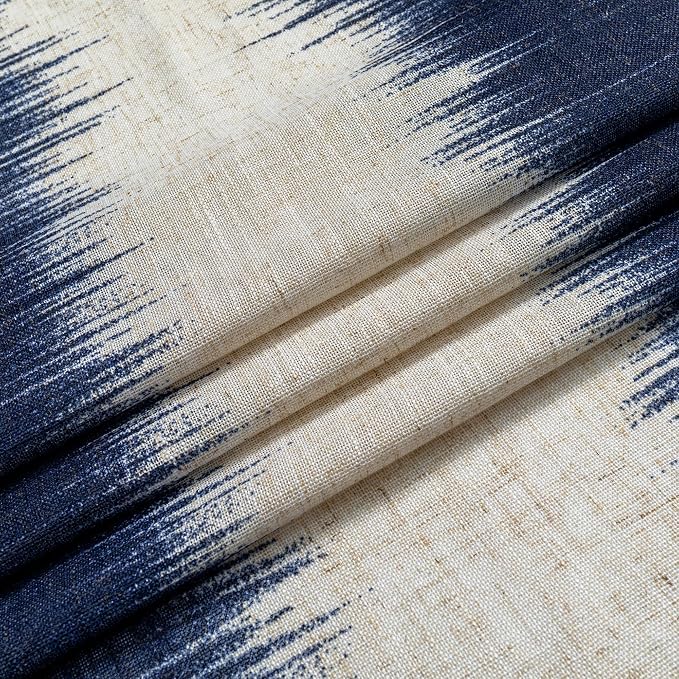 MYSKY HOME Navy Blue Curtains 95 Inch Length 2 Panels Set, Soft Touch Semi - Image 5