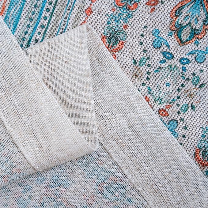 MYSKY HOME Linen Sheer Curtains 63 Inch Length - Image 7