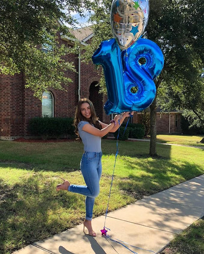 Navy Blue 17 Balloon - Image 7