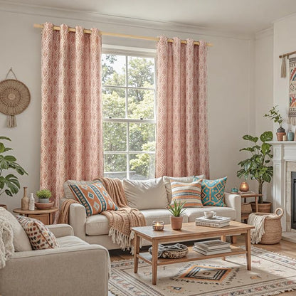 BGment Terracotta Linen Curtains - Image 2