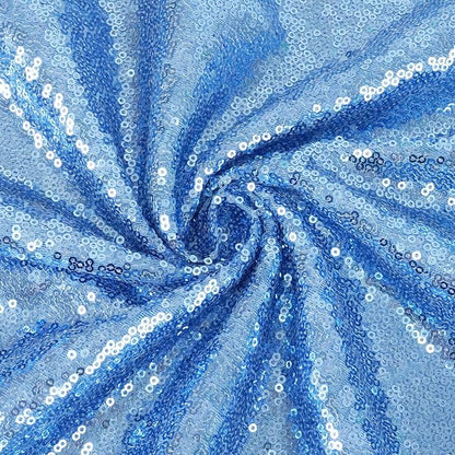 Eternal Beauty Baby Blue 3mm Sequin Backdrop 6x6 Ft - Image 9