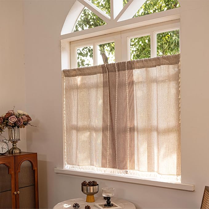 Sutuo Home Boho Curtains Valance 18 inch - Image 5