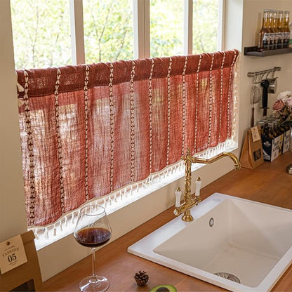 Sutuo Home Boho Short Curtains Valance - Image 7