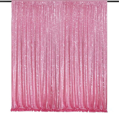 Blush Pink Sequin Backdrop Glitter Backdrop Curtains 10ft x 10ft Glitter by QueenDream